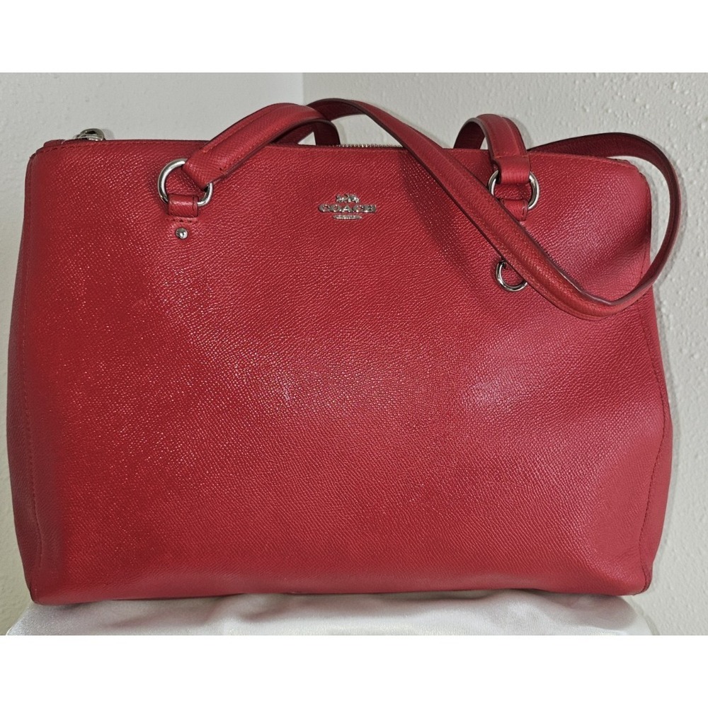 Coach Stanton Maxi in Red Pebbled Leather (Larger‎ Stanton, not the 26 or 29)